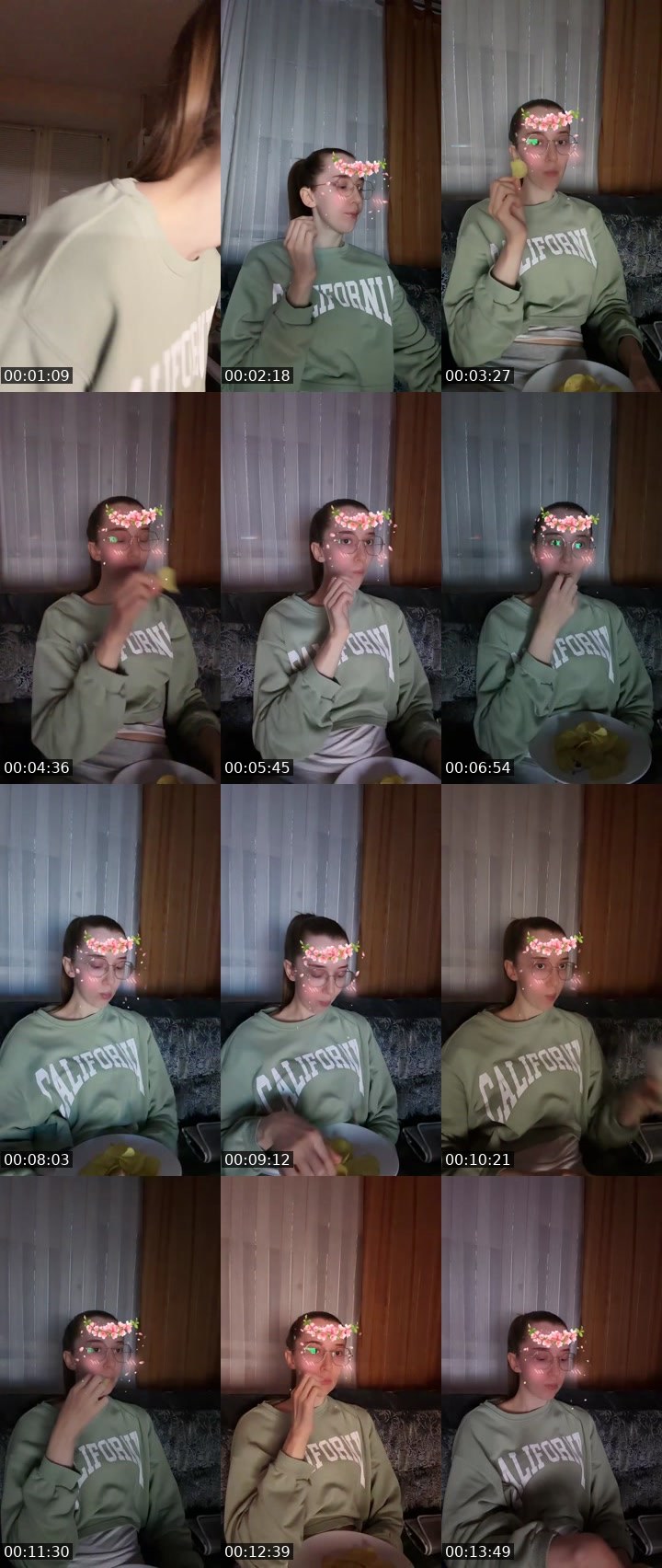 Contact-sheet preview of juju🫶🏻's Liveme recording