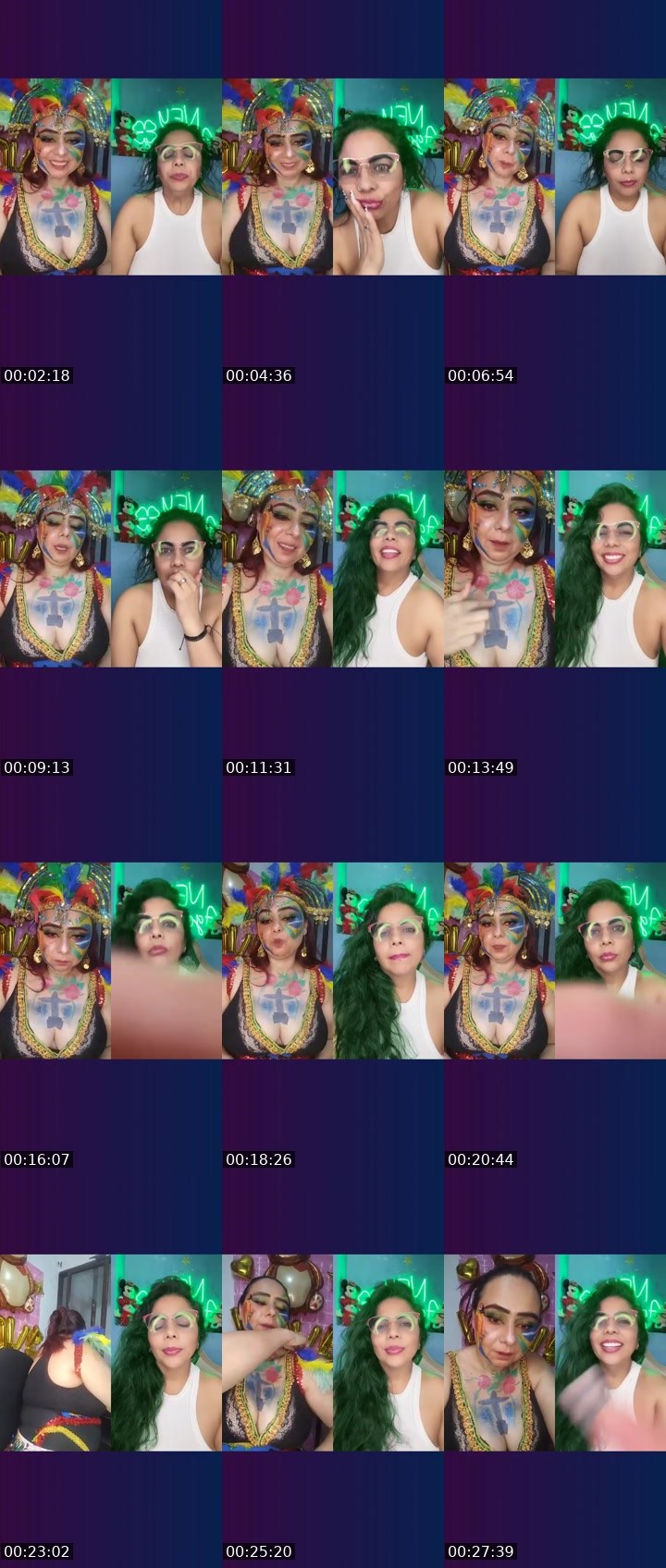 Contact-sheet preview of 🌪️🪩ALEXITAⓇ👑🪽's Liveme recording