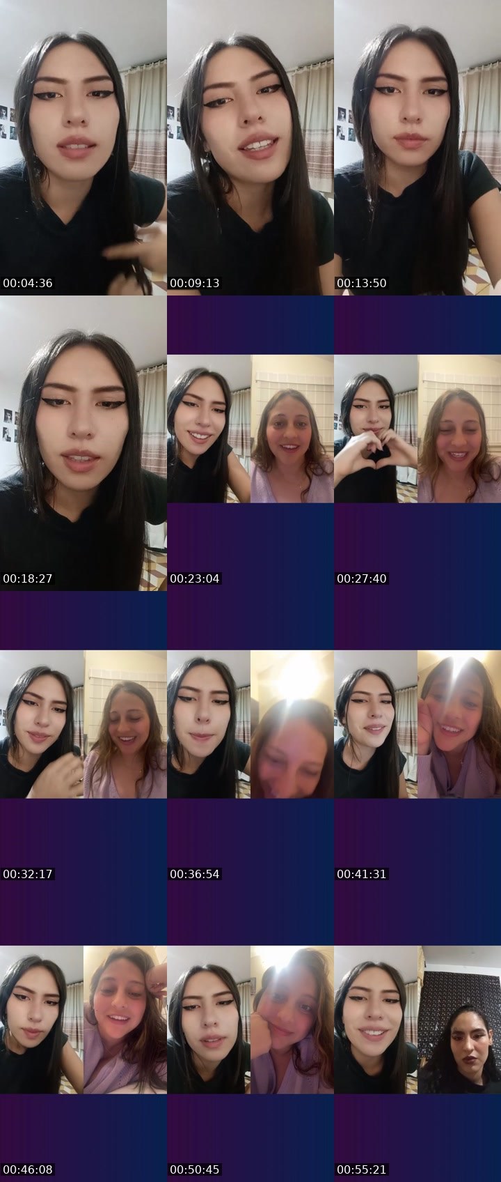 Contact-sheet preview of 🦋💫 Mila_22's Liveme recording