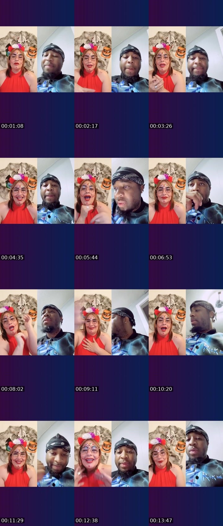 Contact-sheet preview of ➤Lihadima🌈🦁's Liveme recording
