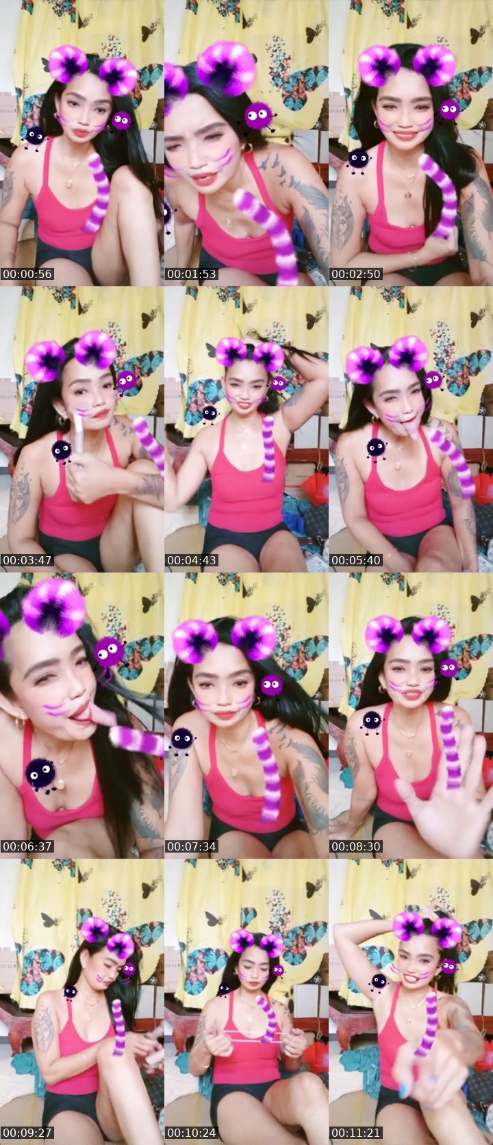 Contact-sheet preview of AN6£LSBLUE's Liveme recording