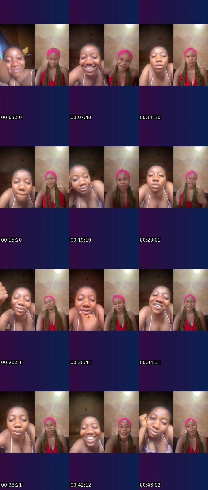 Contact-sheet preview of Cutie-baby's Liveme recording