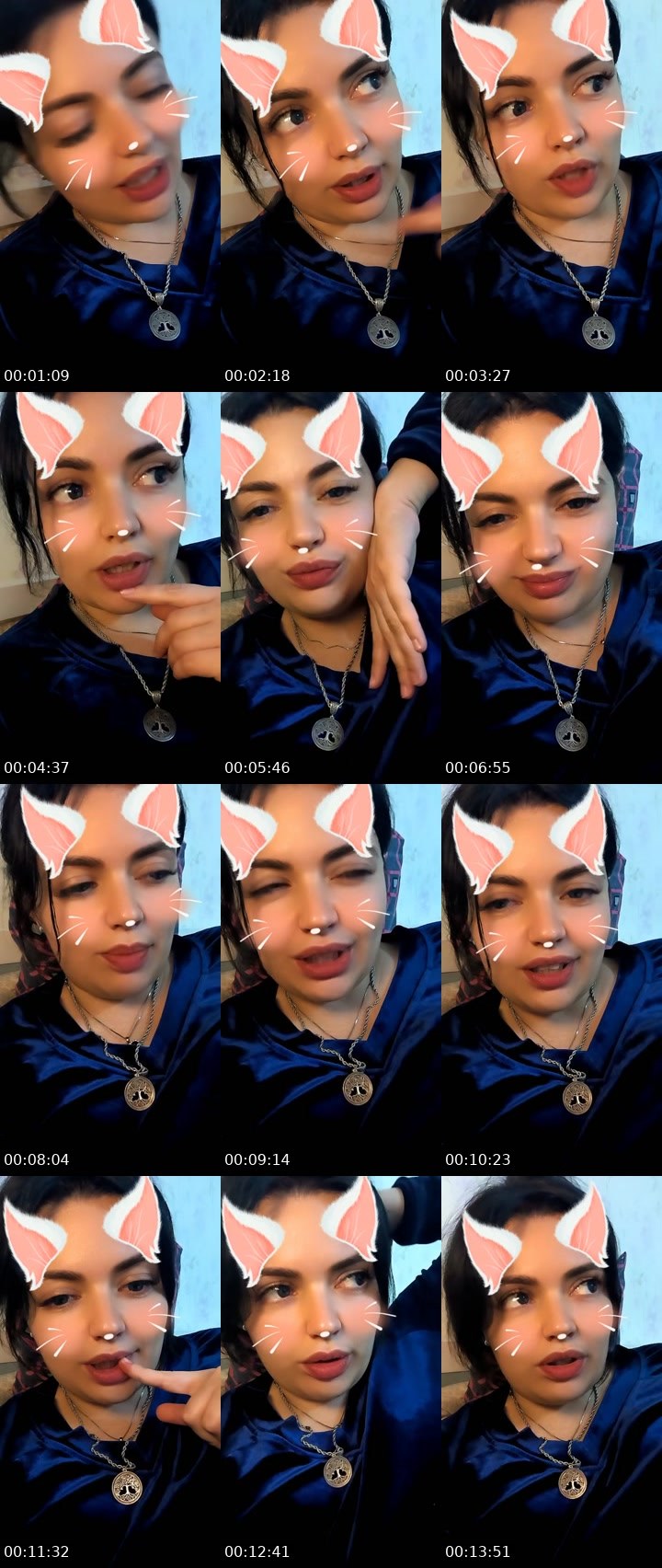 Contact-sheet preview of Yana Mikki🩷🪽's Liveme recording