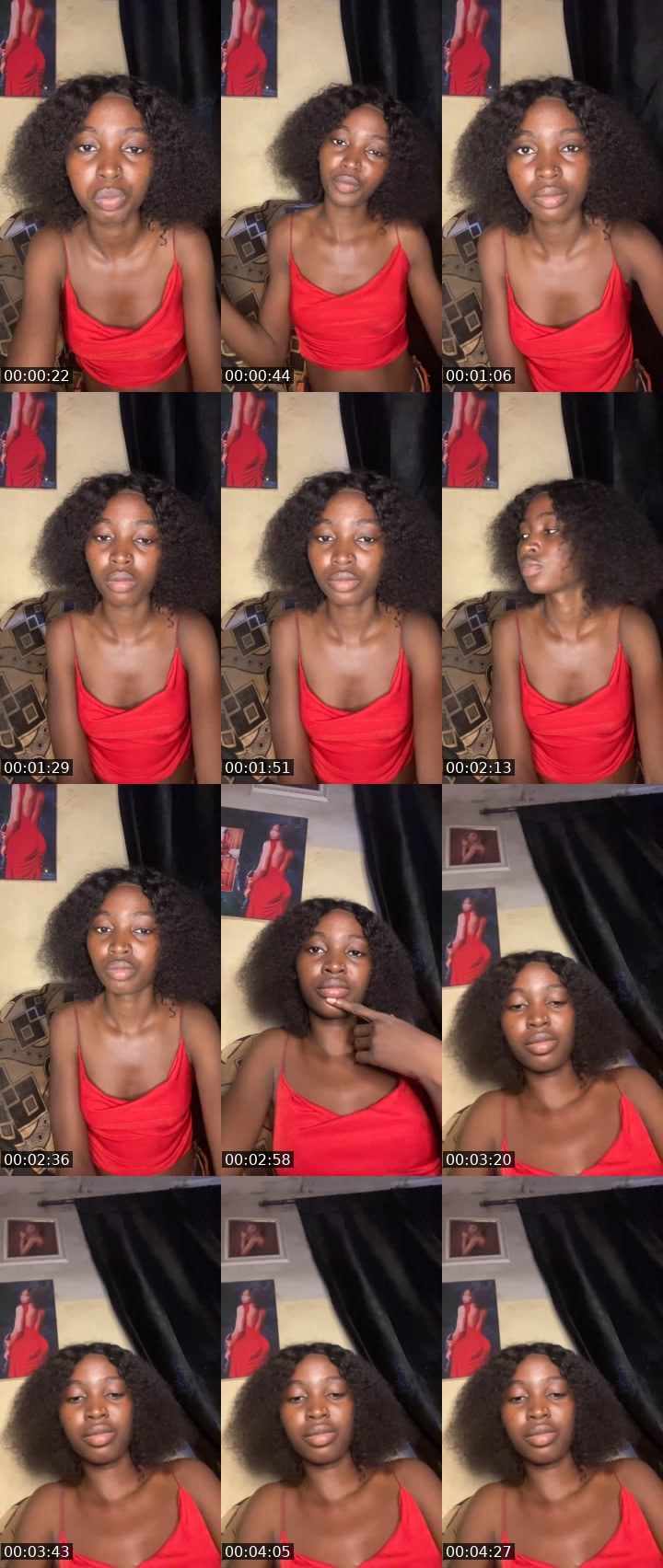 Contact-sheet preview of Sweetspicy🦋💎❤️'s Liveme recording