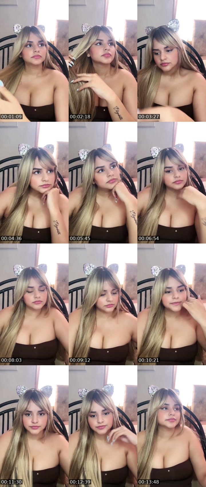 Contact-sheet preview of 𝓝𝓪𝓷𝓲𝓽𝓪🌸🧸's Liveme recording