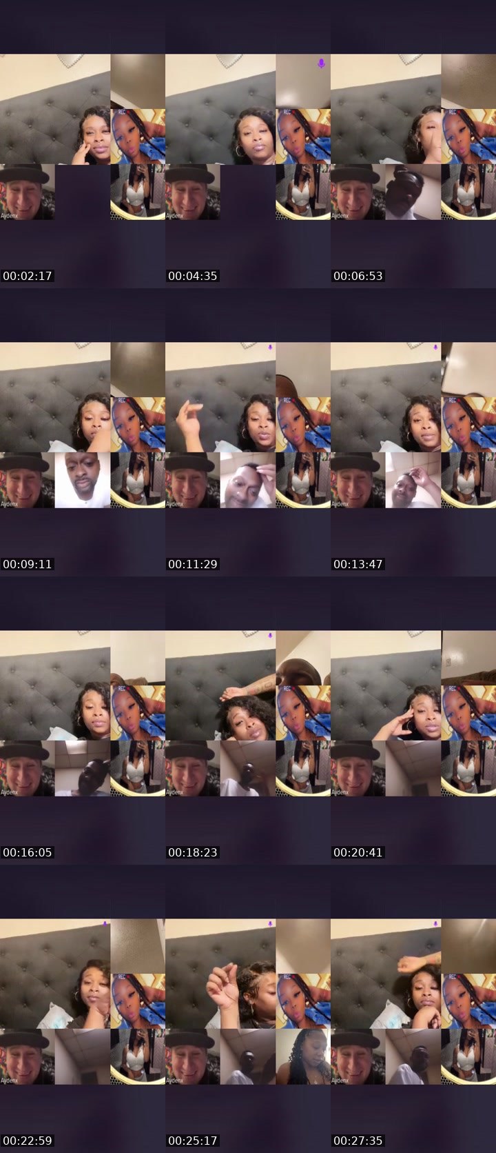 Contact-sheet preview of Redhead❤️2's Liveme recording