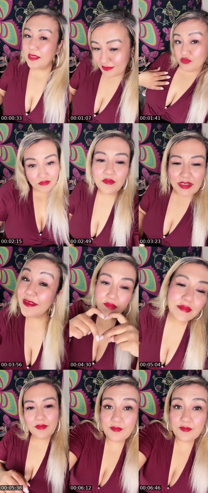 Contact-sheet preview of Alaskan Queen Baddie's Liveme recording