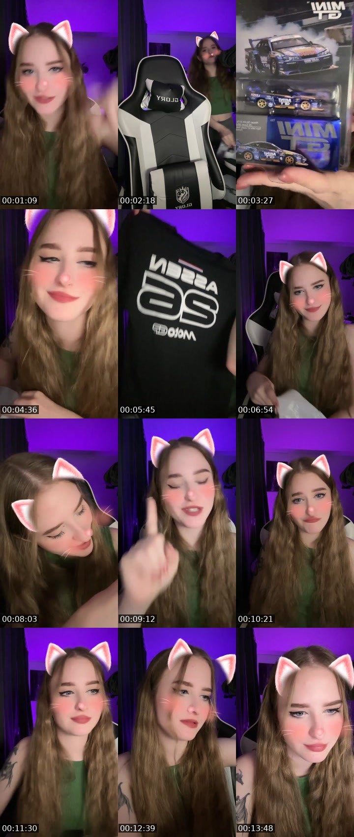 Contact-sheet preview of 💫 Ola 💫's Liveme recording