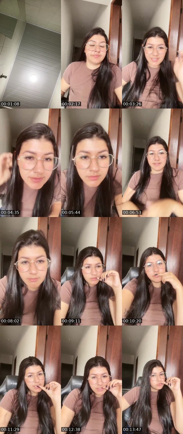 Contact-sheet preview of Izzy_cam's Liveme recording