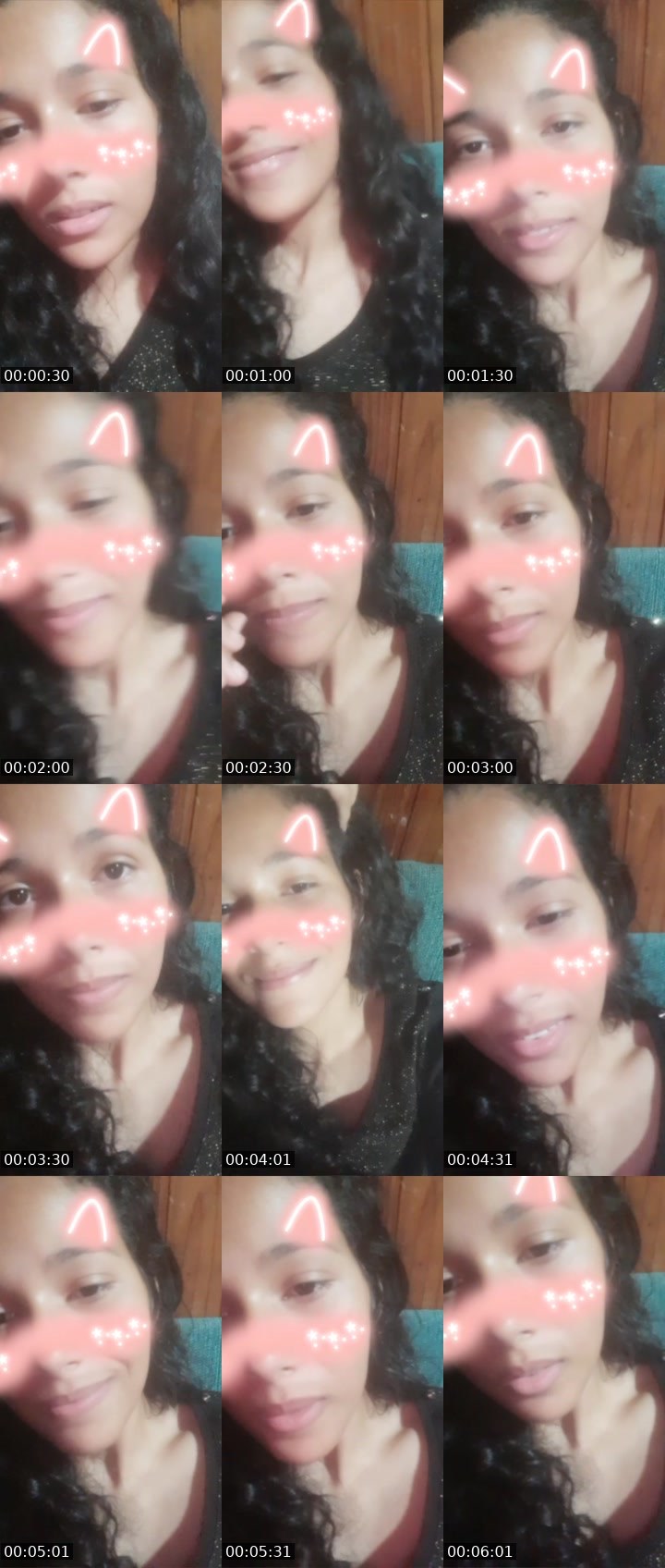 Contact-sheet preview of Tataamore15's Liveme recording