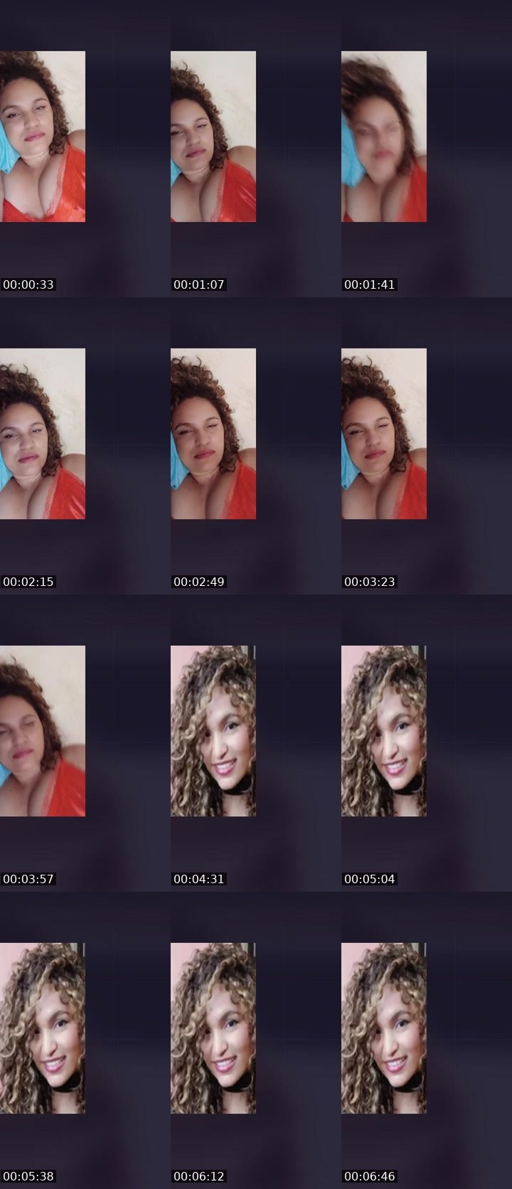 Contact-sheet preview of kamylla 🫦🔥's Liveme recording