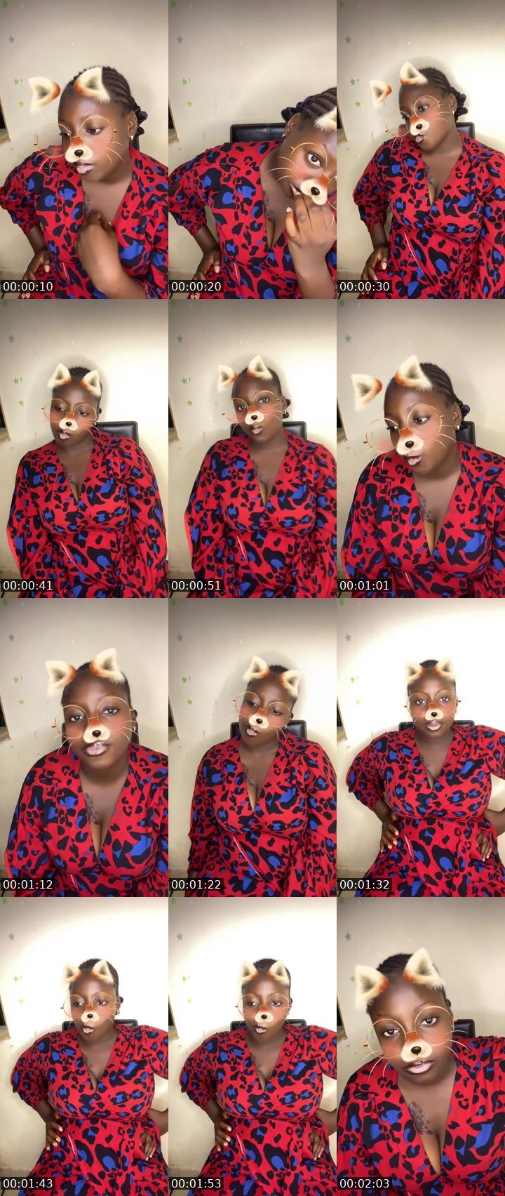 Contact-sheet preview of 🏦AIRQUEEN🥀🪐's Liveme recording