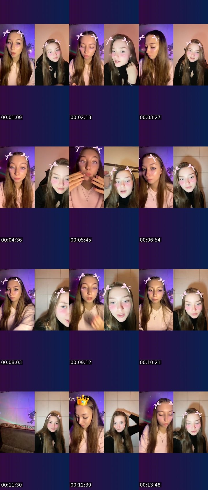 Contact-sheet preview of _🇧🇪Rapunzel🇺🇦's Liveme recording
