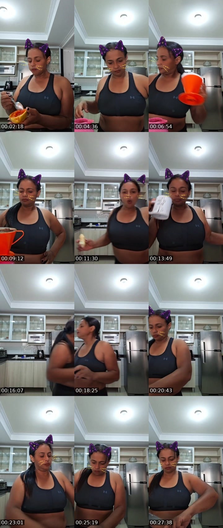 Contact-sheet preview of 17k🍪Valery🍑's Liveme recording