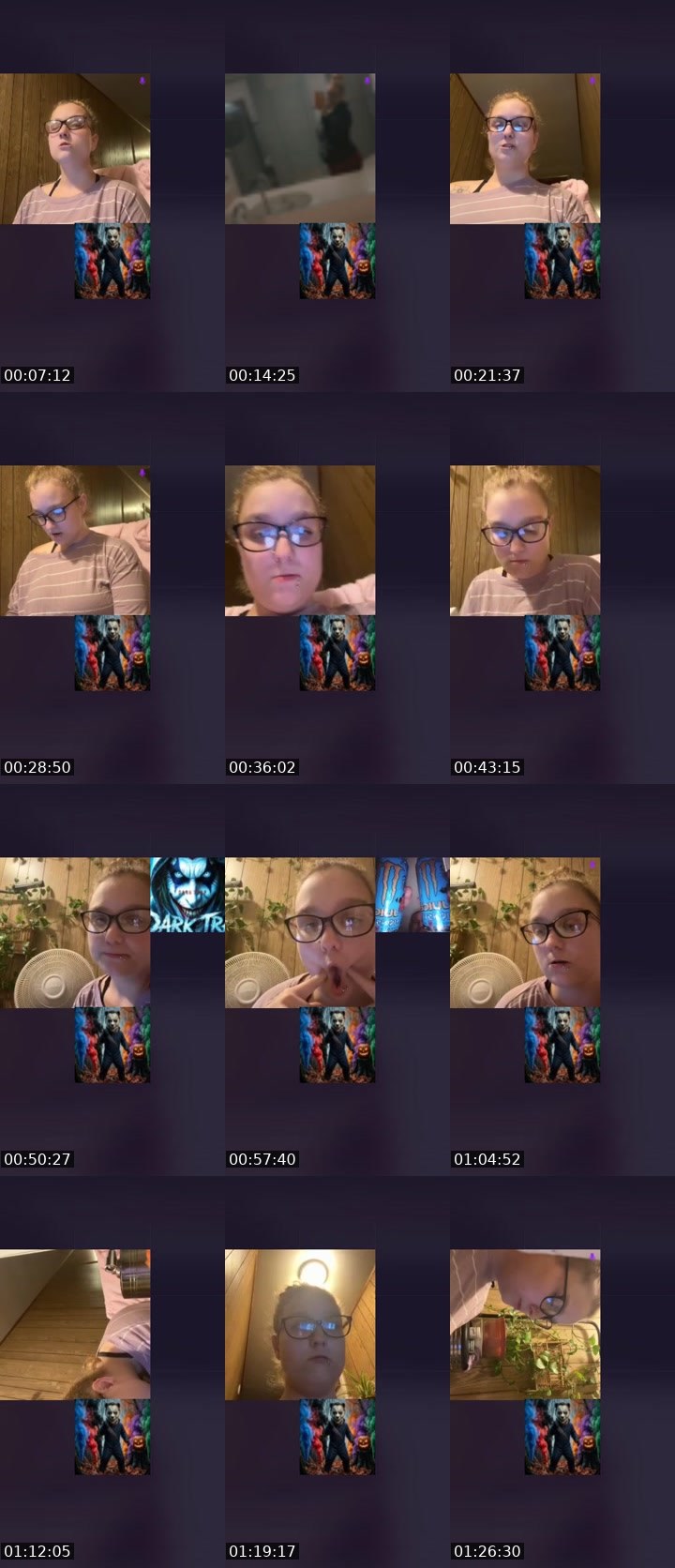 Contact-sheet preview of SpicyNuggyFafo𖠞₄₂₀'s Liveme recording