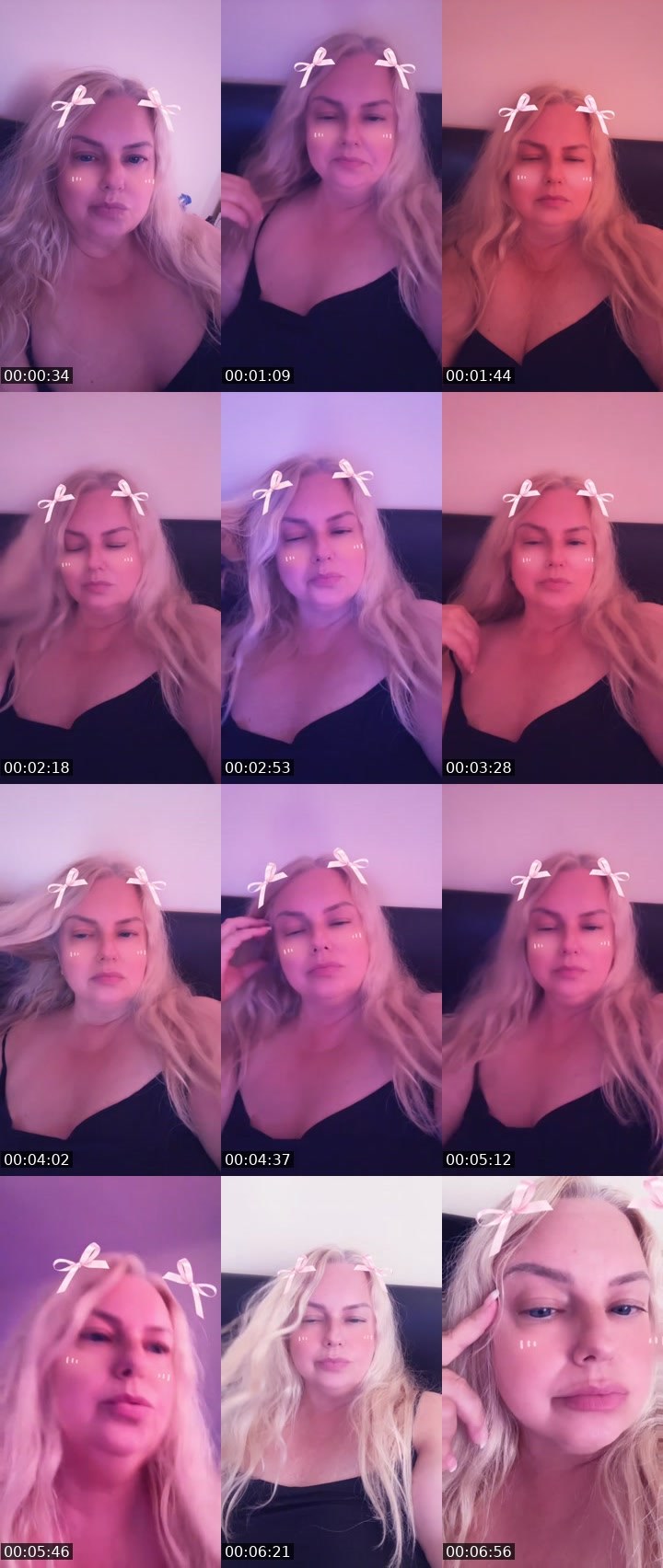 Contact-sheet preview of Lory Velvet🌹💋's Liveme recording