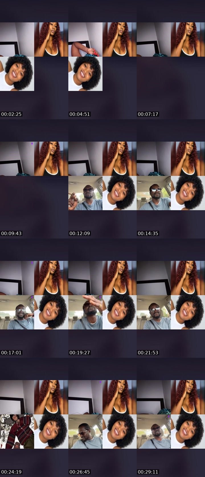 Contact-sheet preview of 🪽𝚁𝚊𝚌𝚑𝚎𝚕ꨄ💔's Liveme recording