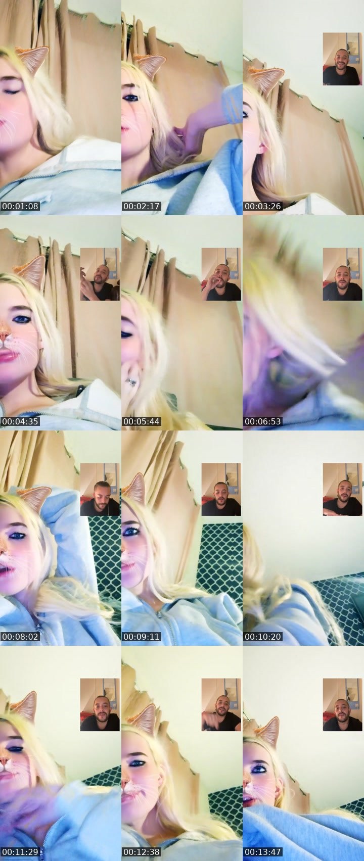 Contact-sheet preview of 𝕭𝖊𝖊💛's Liveme recording
