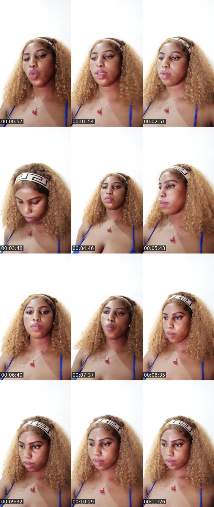 Contact-sheet preview of Caramel 🏦's Liveme recording