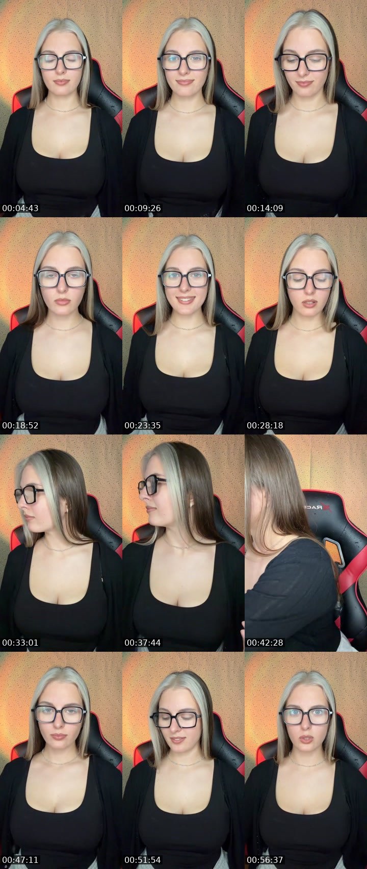 Contact-sheet preview of Yana🤓's Liveme recording
