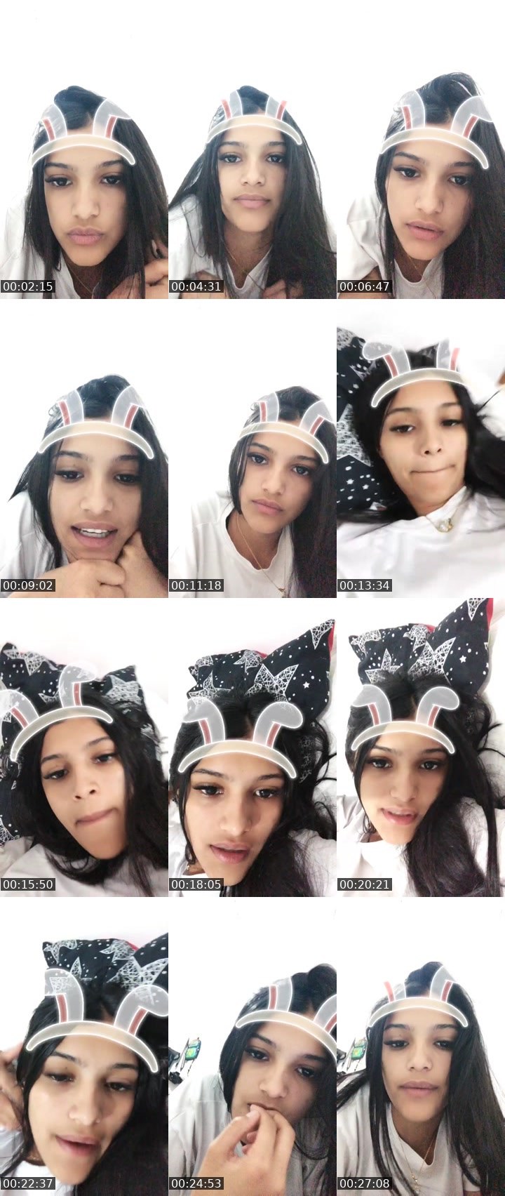 Contact-sheet preview of 👑⃤oliannys_nogales's Liveme recording
