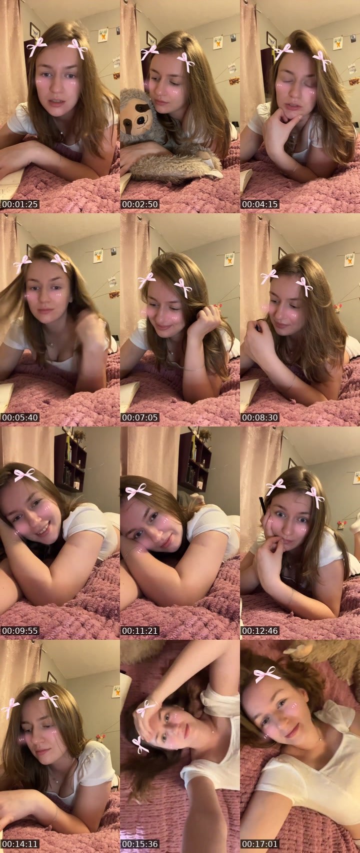 Contact-sheet preview of Sunny ☀️ (Daria🐁)'s Liveme recording