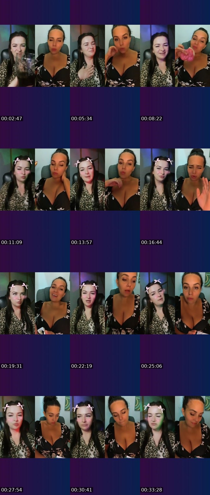 Contact-sheet preview of 💯Miss Strawberry's Liveme recording
