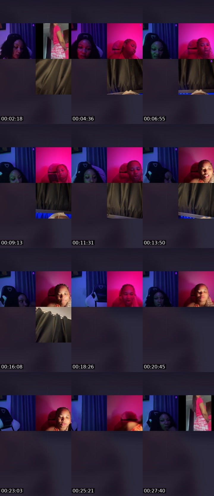 Contact-sheet preview of 💜Lauretta💣GmF✨'s Liveme recording