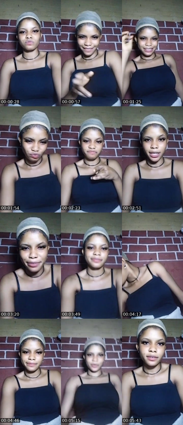 Contact-sheet preview of preshy ama's Liveme recording