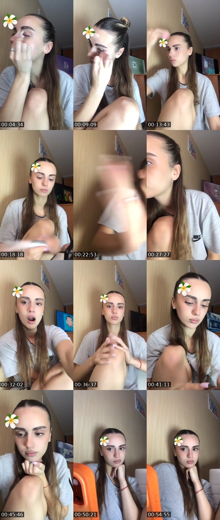 Contact-sheet preview of 𝓑𝓪𝓶𝓫𝓲 𝓔𝔂𝓮𝓼's Liveme recording