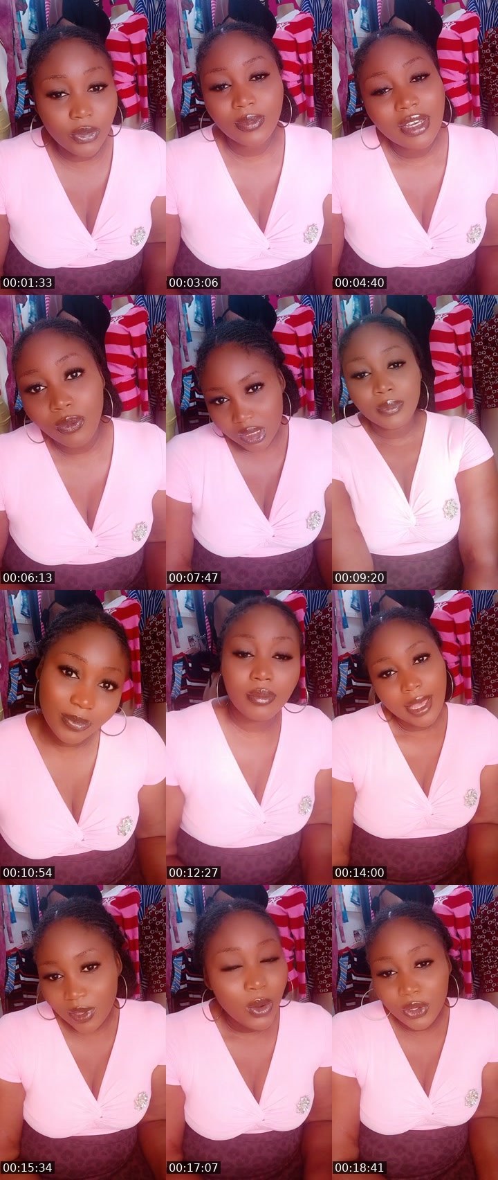 Contact-sheet preview of ♡Pulcher's Liveme recording