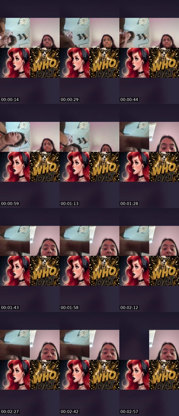 Contact-sheet preview of Terry ❤️❤️'s Liveme recording