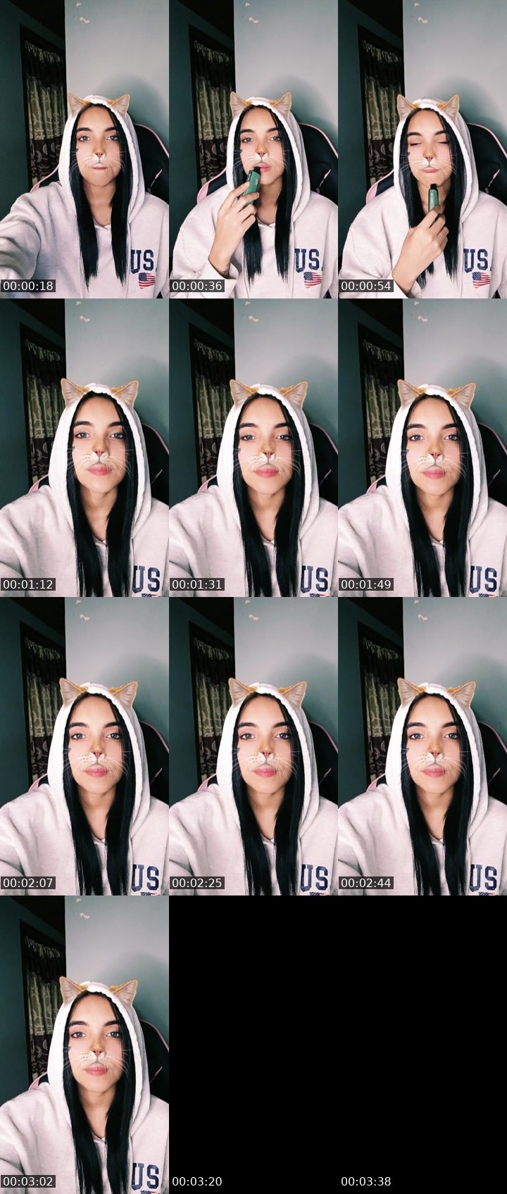 Contact-sheet preview of 🌐 CORA🖤🐼ZON's Liveme recording