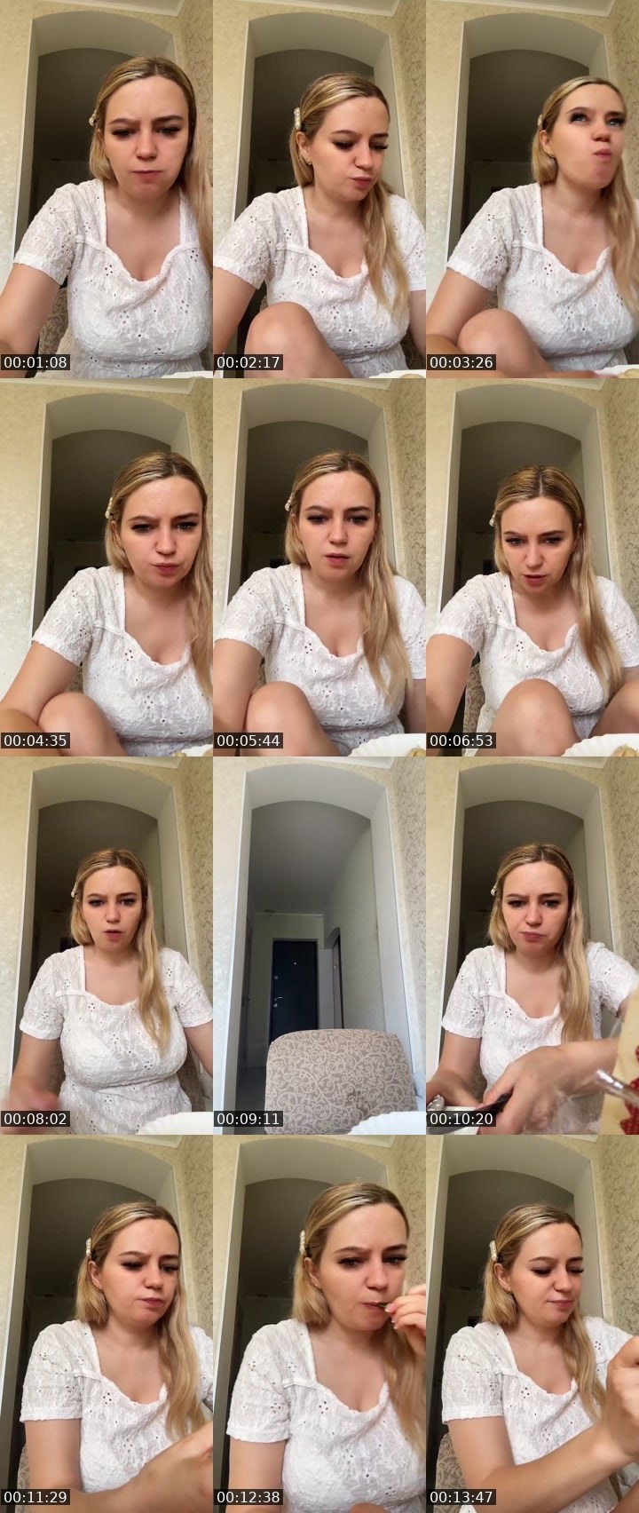 Contact-sheet preview of 12K💎Teacher Natalia's Liveme recording