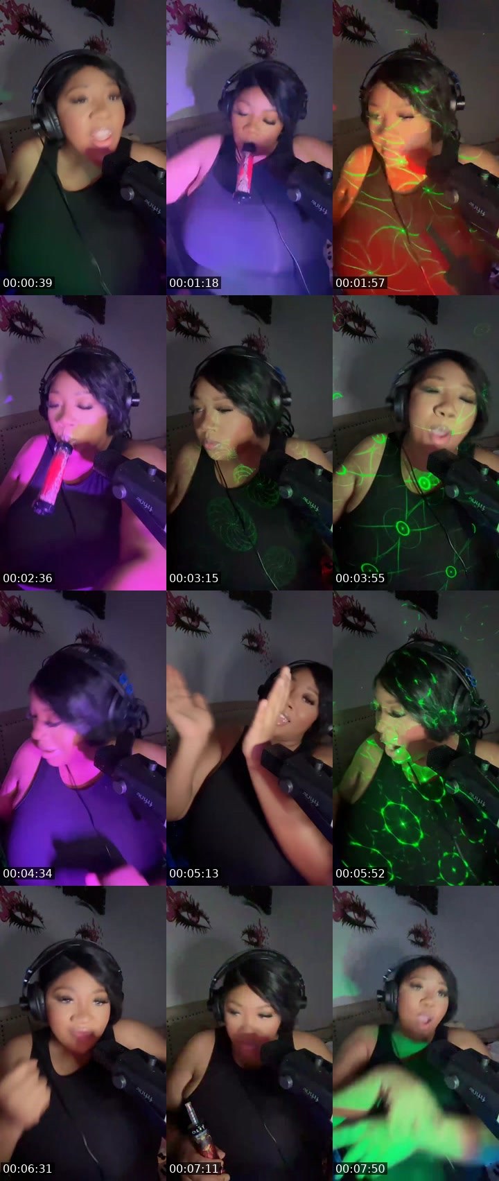 Contact-sheet preview of BeeBee🐝's Liveme recording