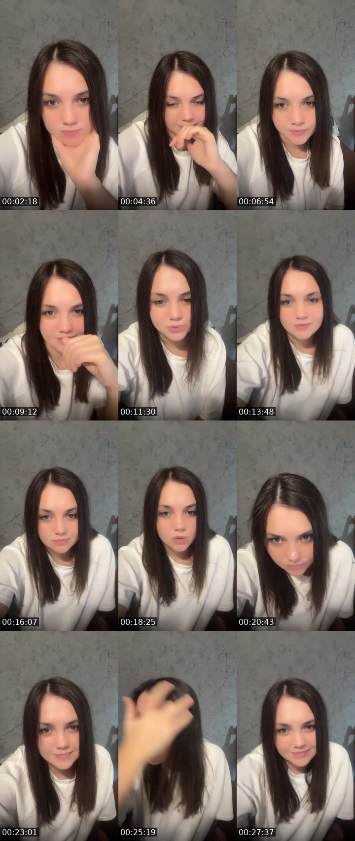 Contact-sheet preview of Nastya KH 😇's Liveme recording