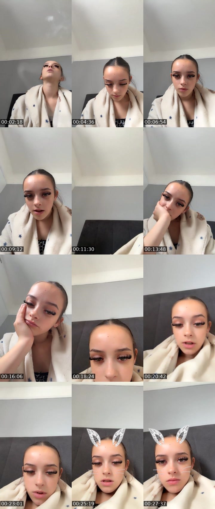 Contact-sheet preview of Gracie.xoxo's Liveme recording