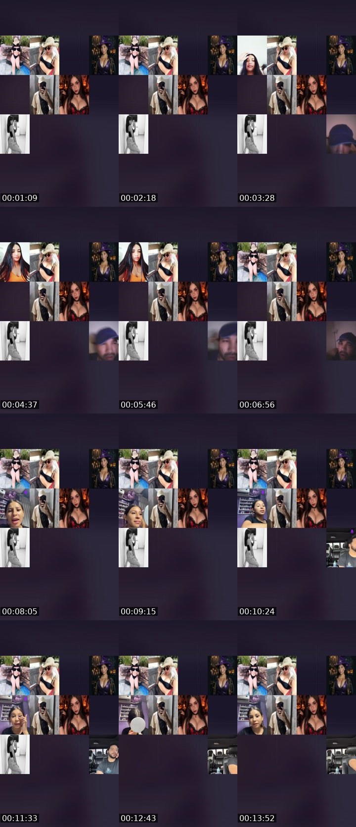 Contact-sheet preview of 👑⃤ Danielita🐰's Liveme recording
