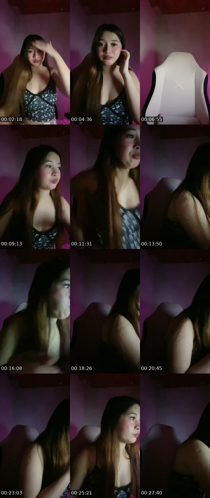 Contact-sheet preview of 👸Chayiee 🍀's Liveme recording
