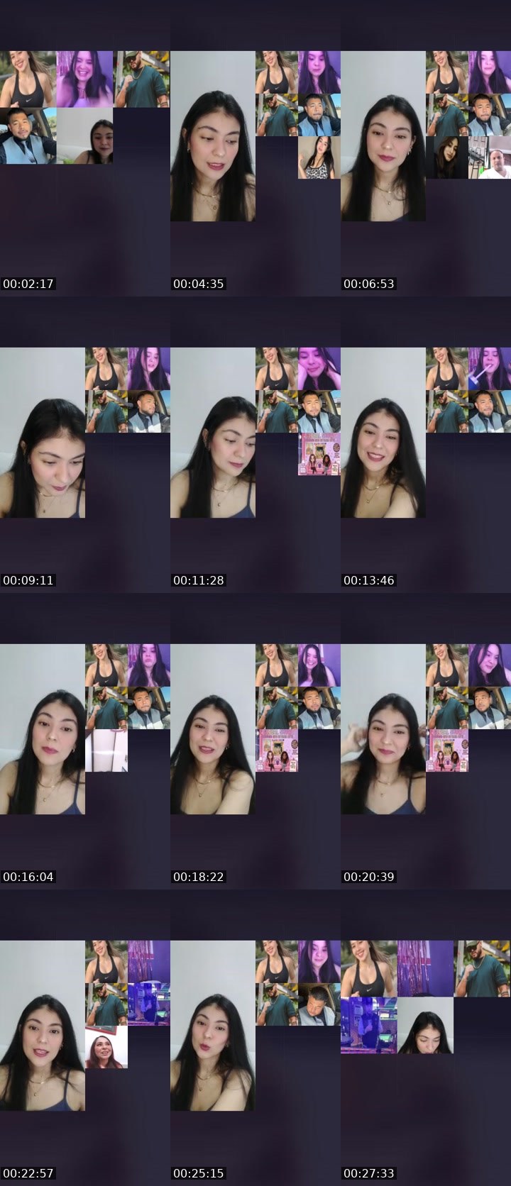 Contact-sheet preview of 🌸Mari🪽💯's Liveme recording
