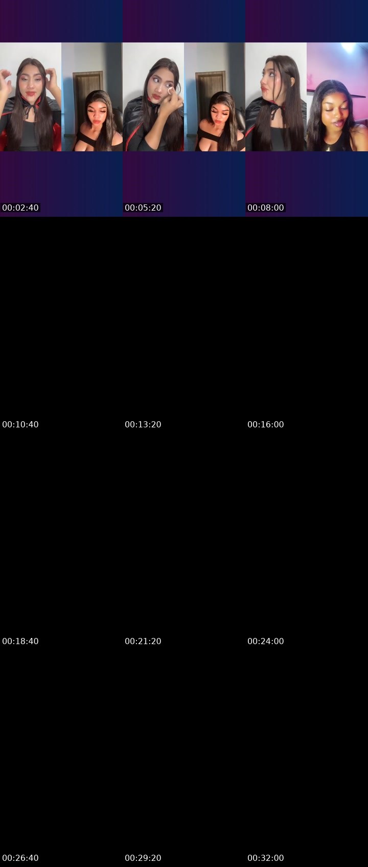 Contact-sheet preview of 🦂RosJaick 🫧🧸's Liveme recording