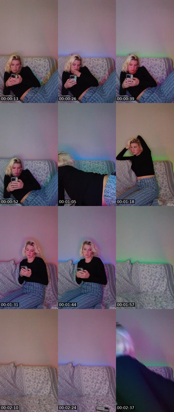 Contact-sheet preview of DanslyVibe's Liveme recording