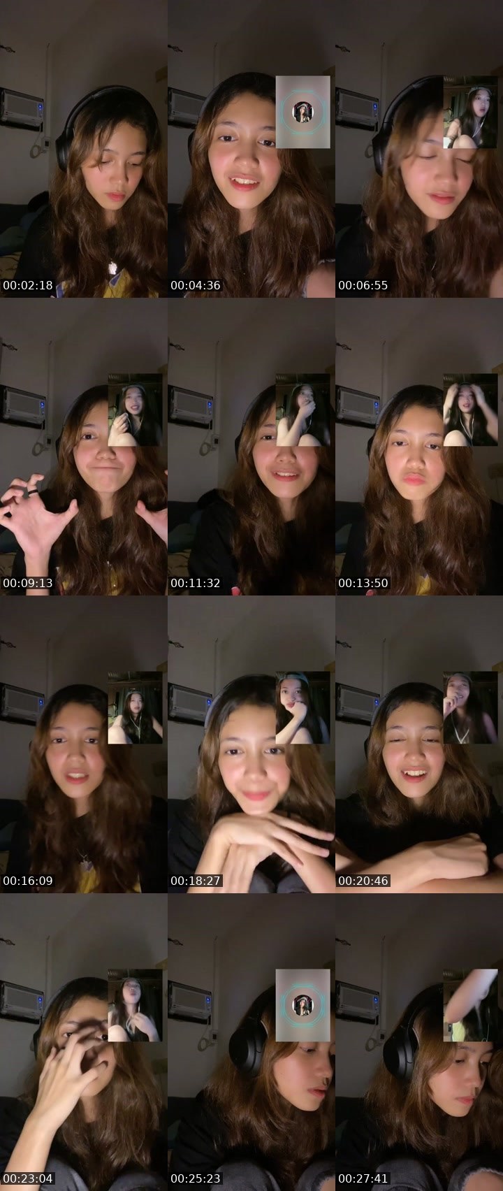 Contact-sheet preview of 👸🏻indie🔮📚's Liveme recording