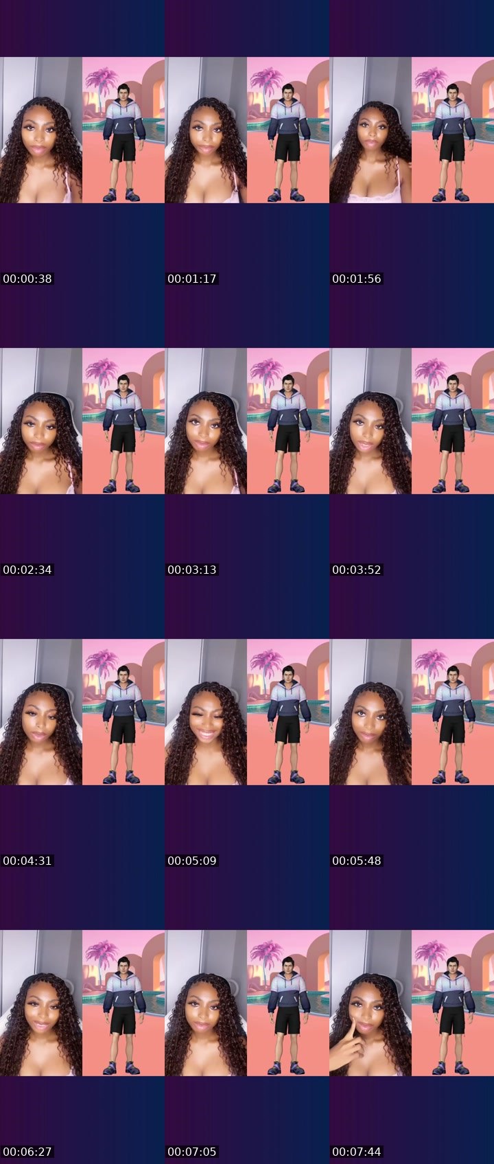 Contact-sheet preview of 🌸𝑻𝒂𝒓i🌸's Liveme recording