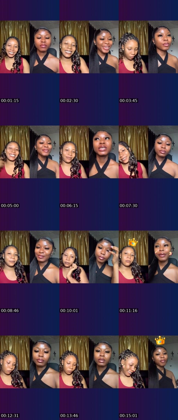 Contact-sheet preview of 💸 Chizzy's Liveme recording