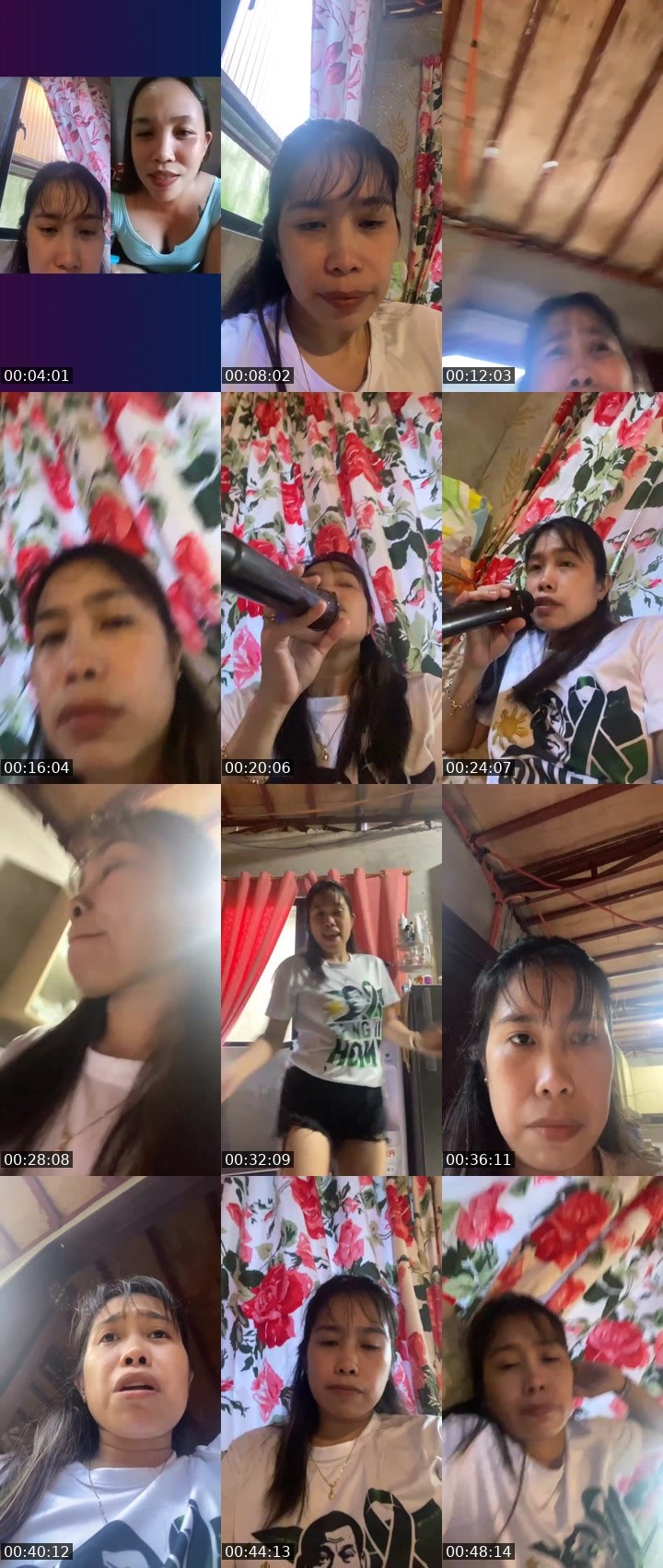 Contact-sheet preview of Vonnex's Liveme recording