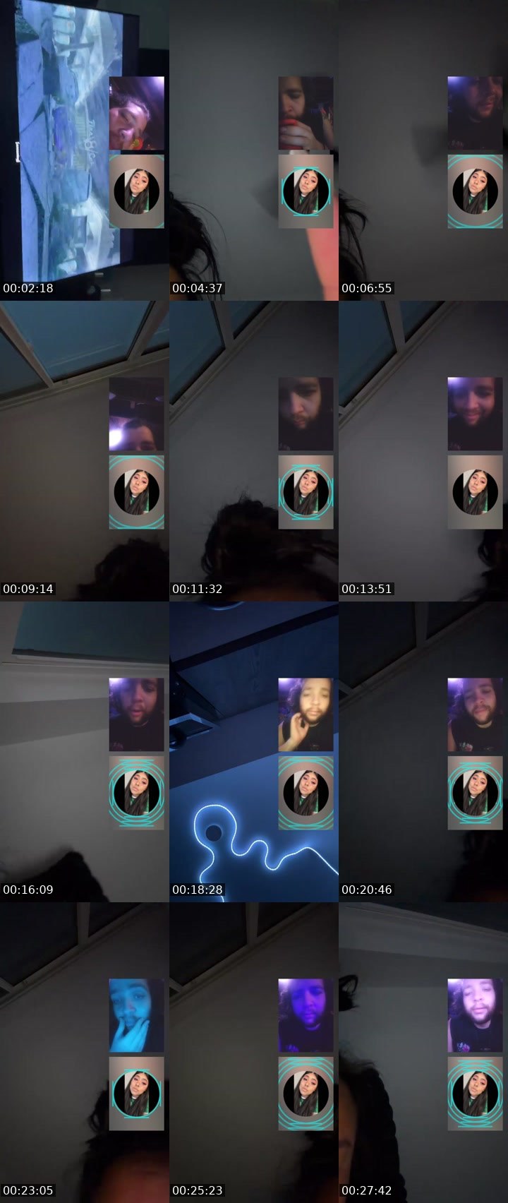 Contact-sheet preview of ❄️𝖘14𝒌𝖊𝖓𝖓𝔂❄️'s Liveme recording
