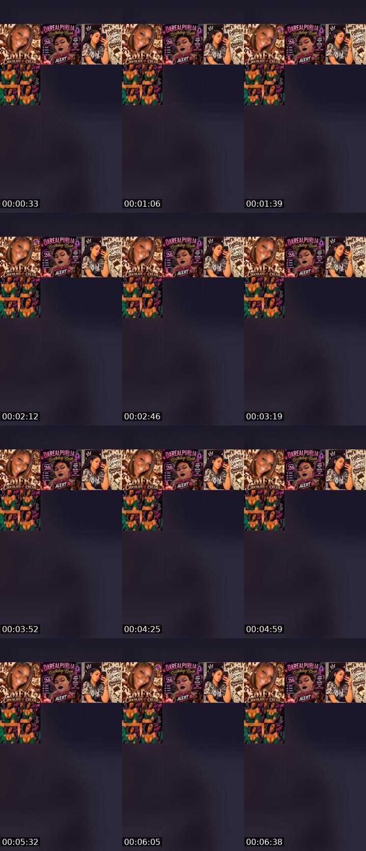 Contact-sheet preview of MFKCHOCOLATE🍫CREAM's Liveme recording