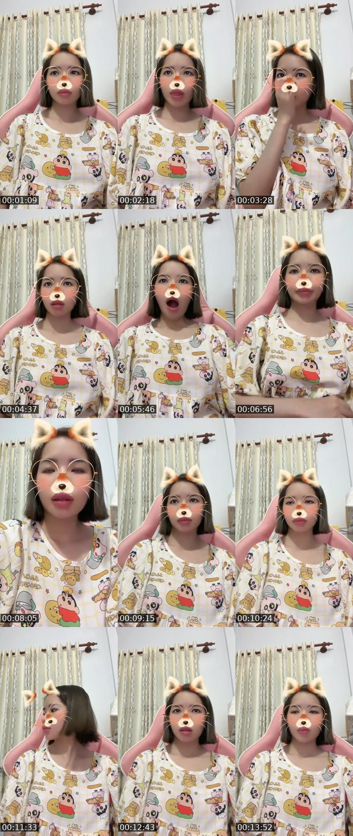 Contact-sheet preview of Kelly 🦋's Liveme recording