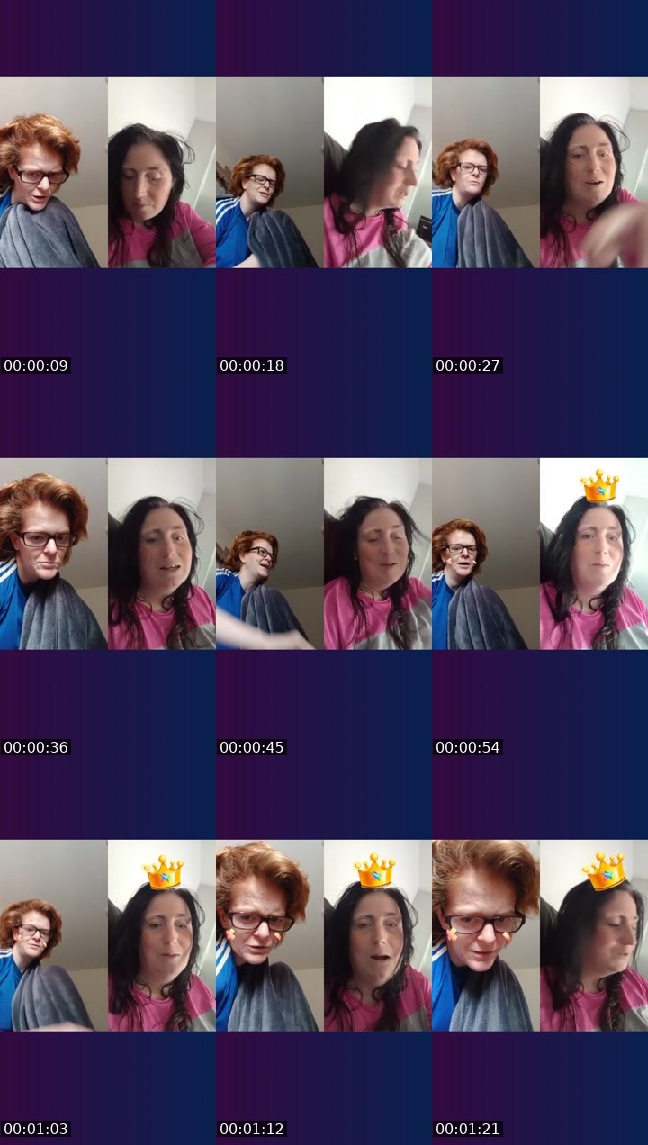 Contact-sheet preview of little miss red's Liveme recording